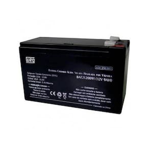 Bateria Selada Para Nobreak 12v X 9ah Weg Preto