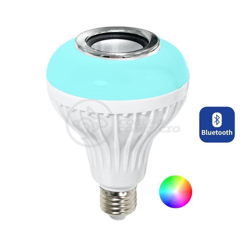 Lâmpada Led 12W E27 Rgb Colorida Com Caixa De Som Bluetooth