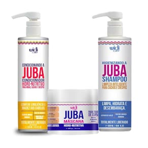 Kit Shampoo Higienizando A Juba - Condicionador - Máscara Widi Care 500ml