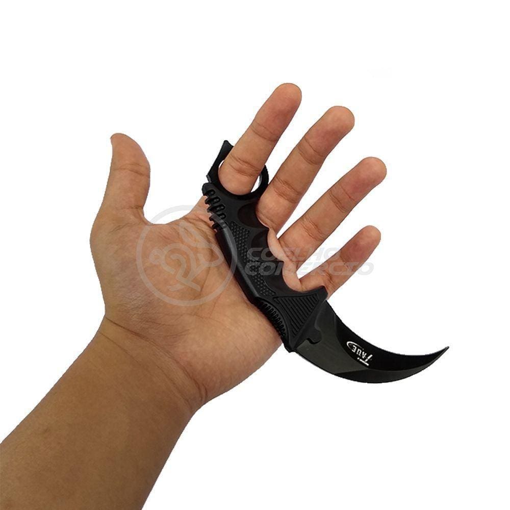 Knife Black Karambit Preto Inox Counter Strike