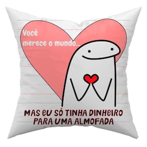 Capa De Almofada Avulsa 45Cm X 45Cm Voce Merece O Mundo