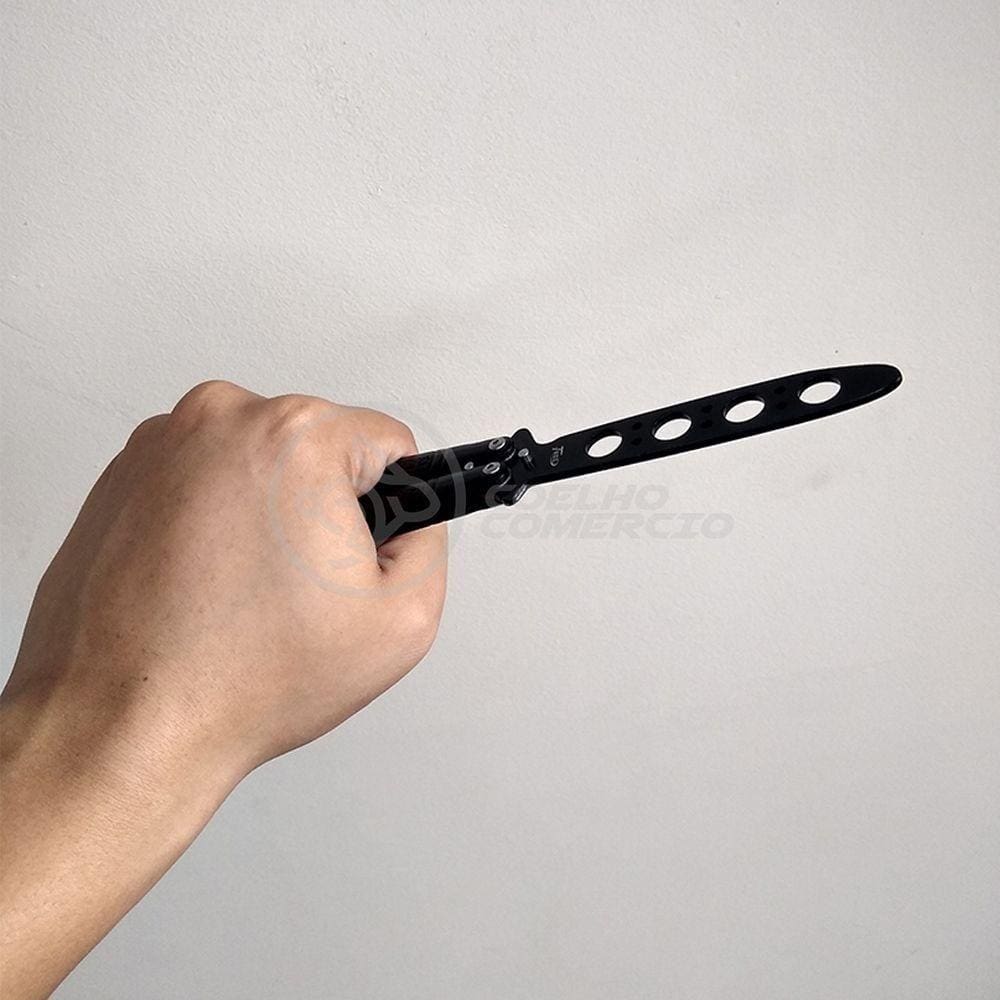 Knife Black Butterfly Preta Borboleta Dobrável Inox