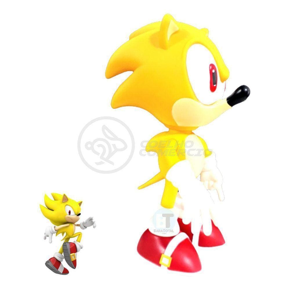 Boneco Action Figure Super Sonic 23cm Sonic