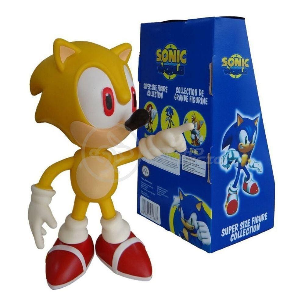 Boneco Action Figure Super Sonic 23cm Sonic