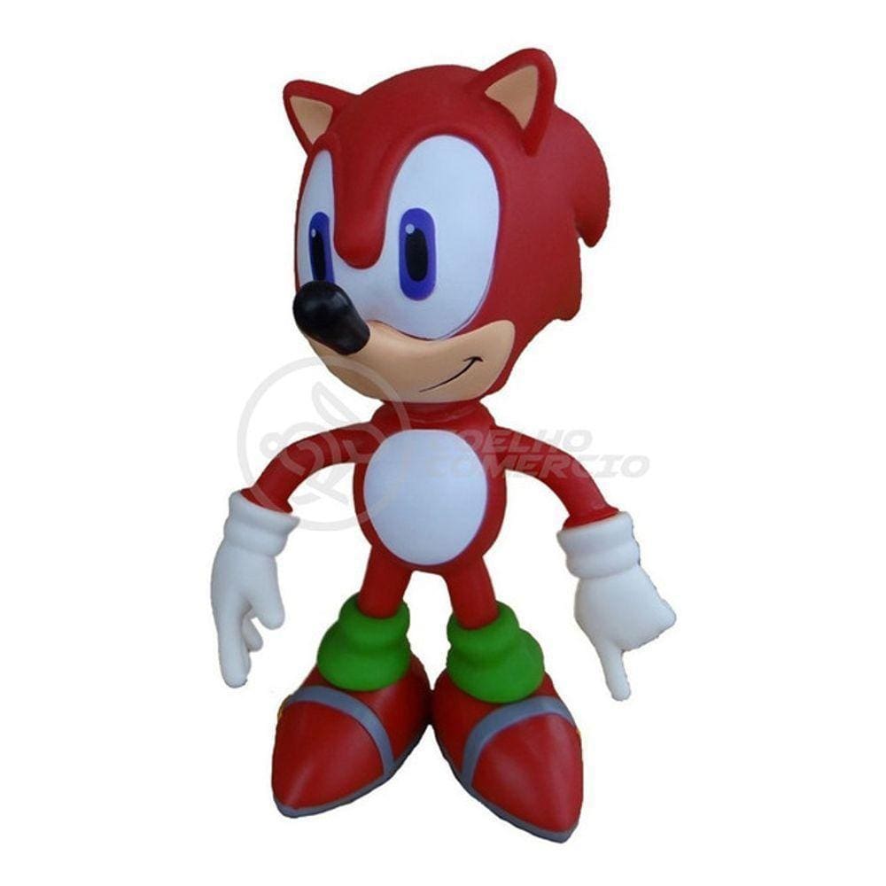 Boneco Action Figure Sonic Red Vermelho 23cm Sonic
