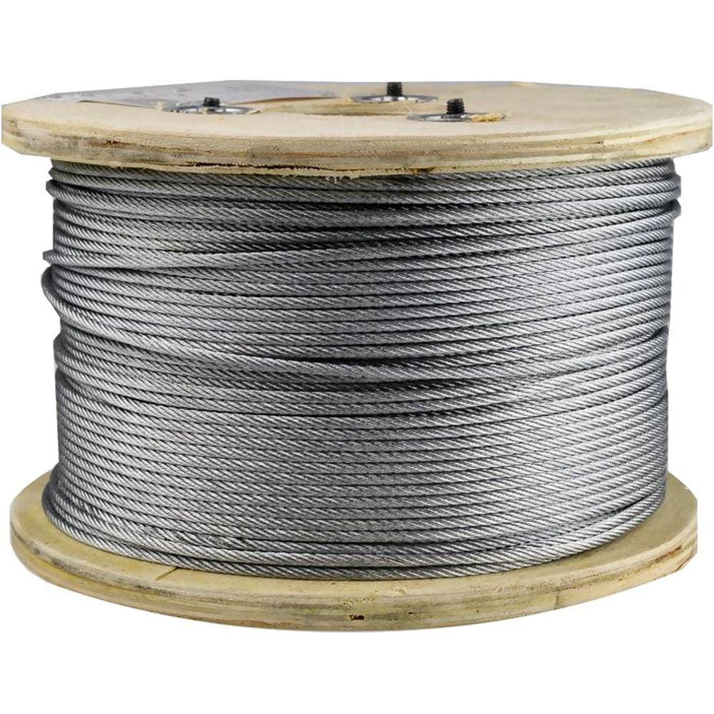 Cabo de Aço Alma de Fibra Galvanizado 6x7 3/32 250 Metros - Starfer