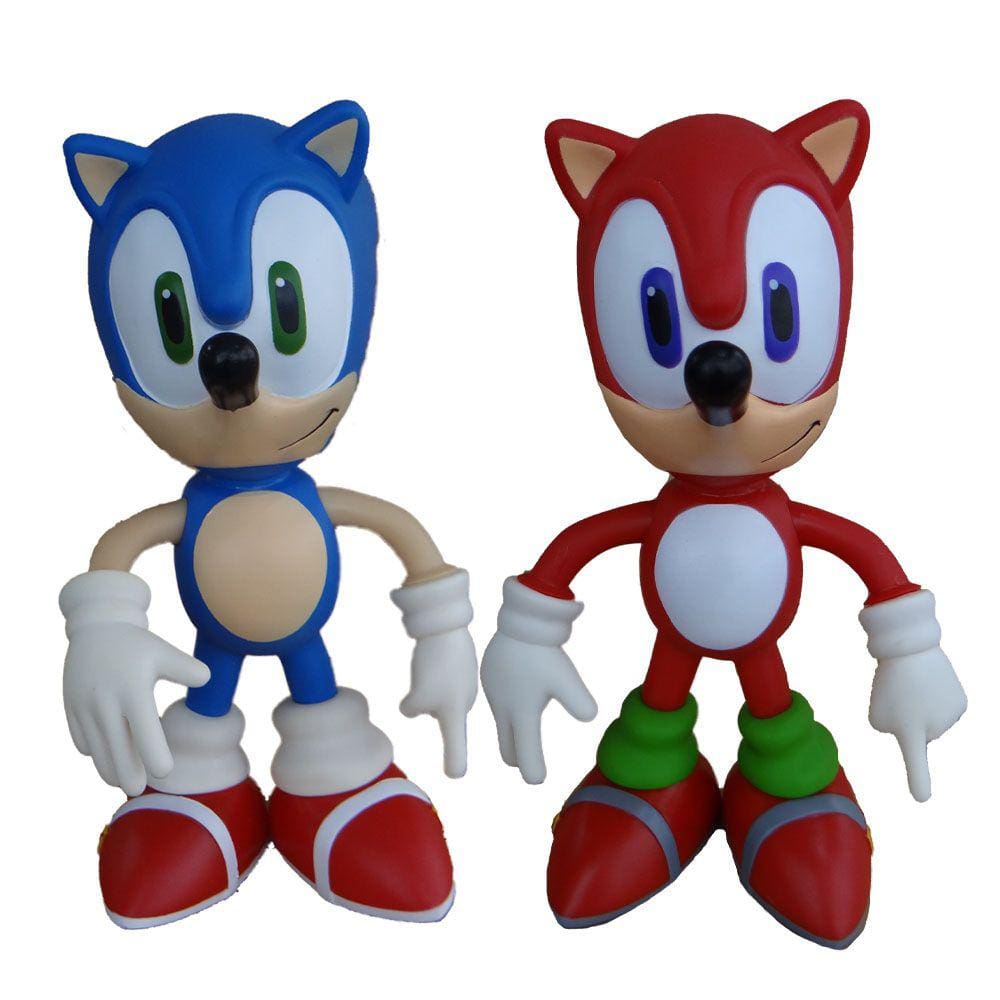 Boneco Sonic Vermelho Grande Collection