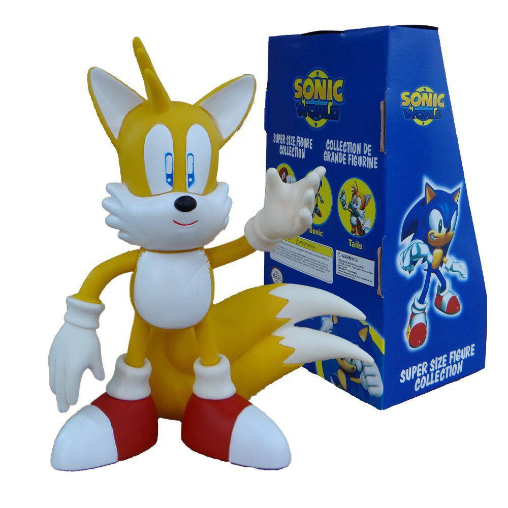 Sonic e Sonic Vermelho Collection - 2 Bonecos Grandes - Super Size