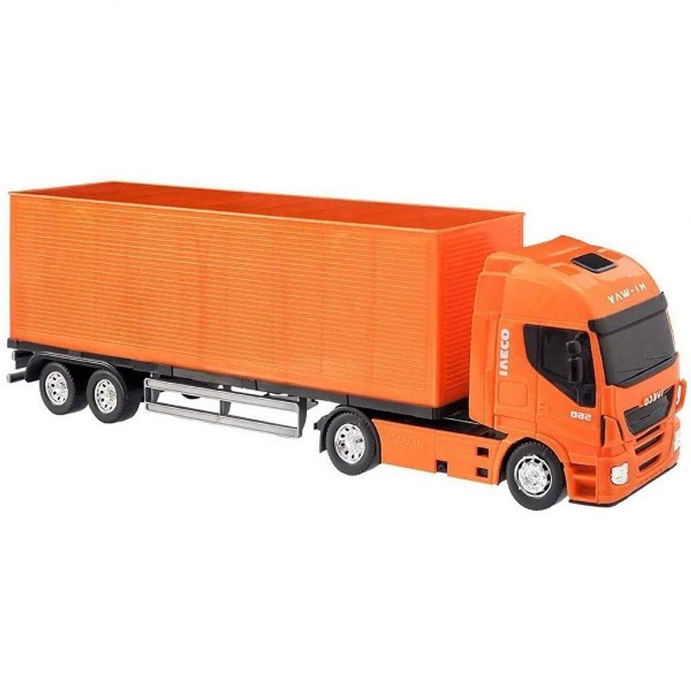 Brinquedo Caminhão Iveco Tector Dropside Cinza