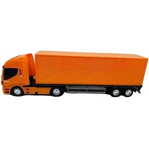 Caminhao Graneleiro Iveco hi-way Laranja Usual Brinquedos 582