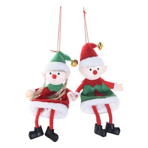 Enfeite Natal Pendurar Elfos 14x08x04cm C/2 1113479