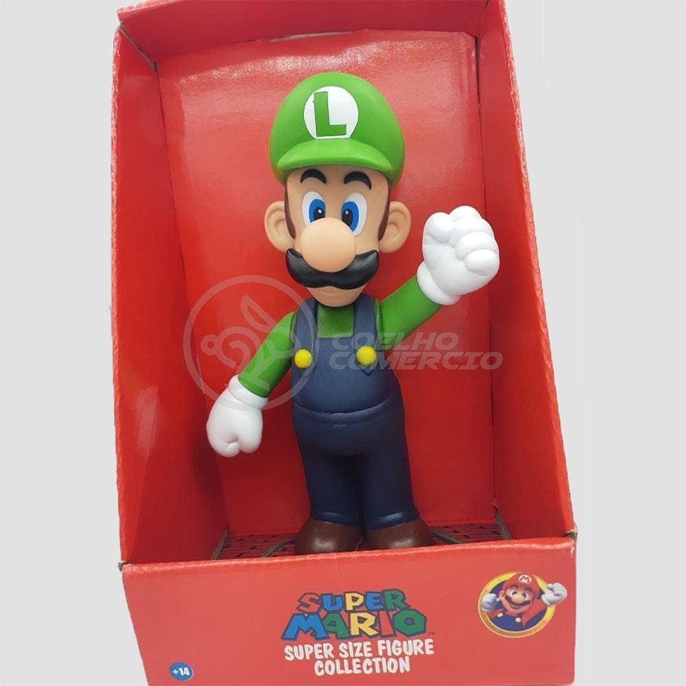 Boneco Action Figure Luigi Articulado 23cm Super Mario World