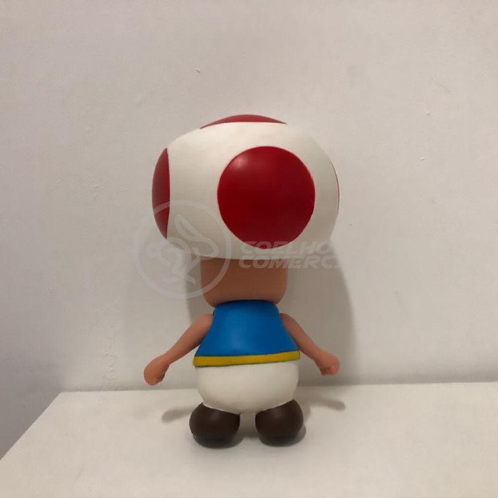 Boneco Action Figure Cogumelo Toad Articulado 20cm