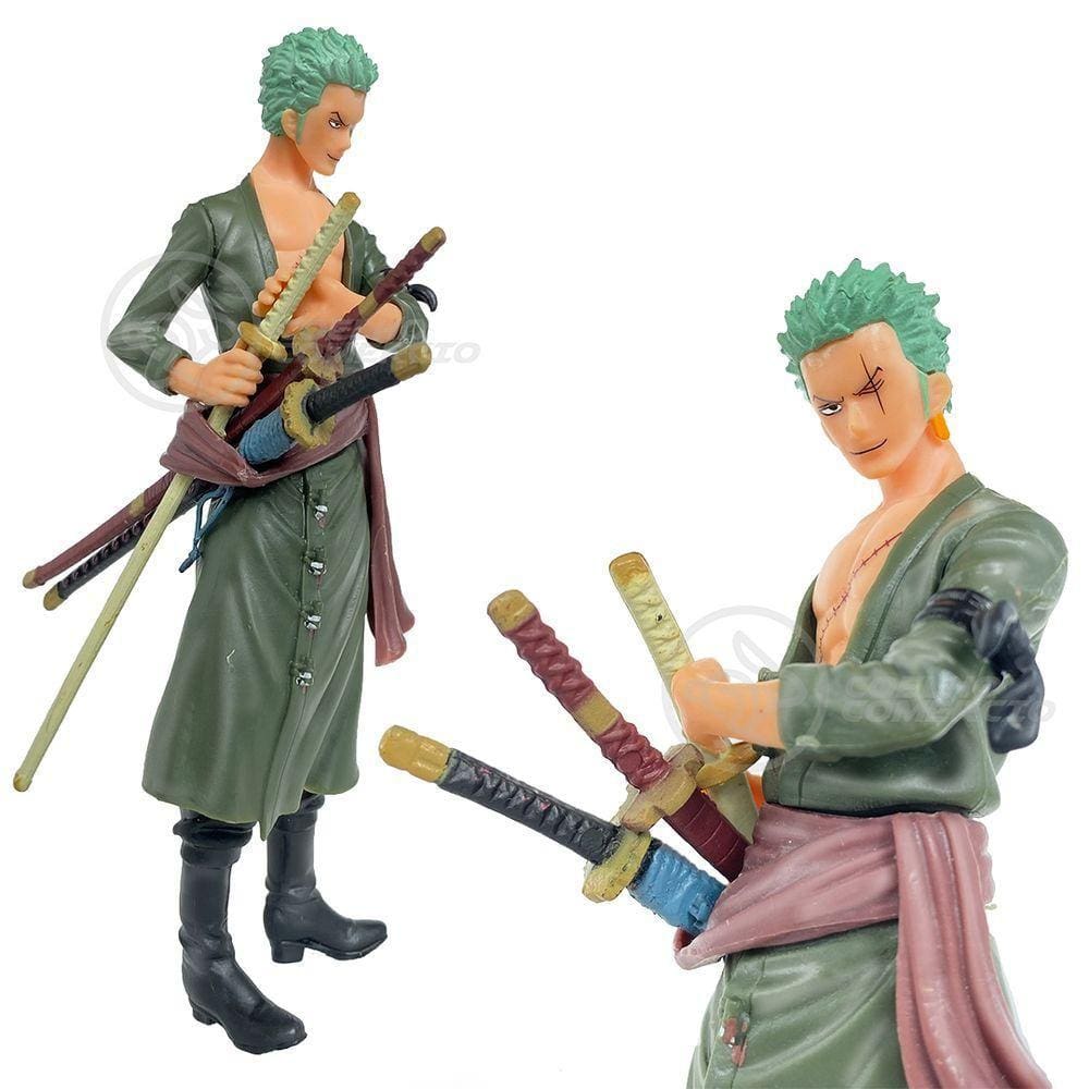Boneco Anime Action Figure One Piece 18cm - Roronoa Zoro