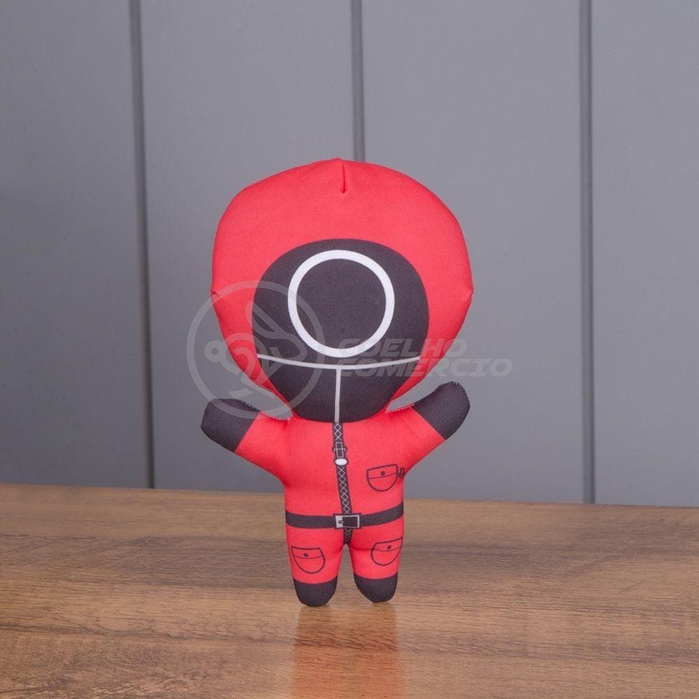 Boneco De Pelucia Squid Game Round 6 Vermelho 26Cm Circulo
