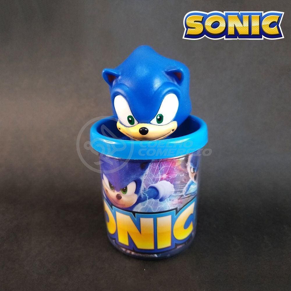 Kit Boneco Colecion. Sonic Azul Sega 15Cm + Caneca