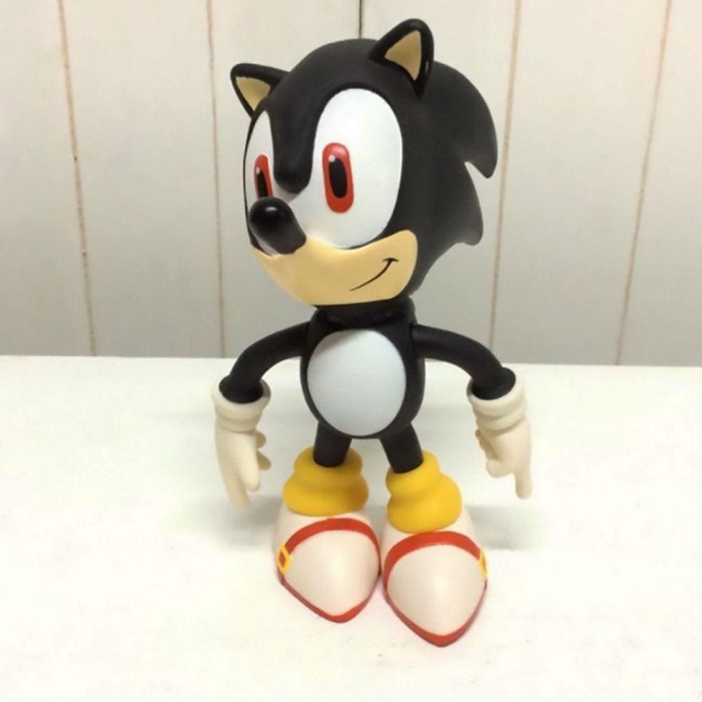 Boneco Action Figure Sonic Preto Articulado 23cm