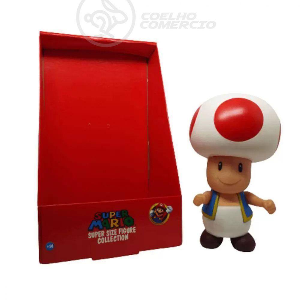 Boneco Action Figure Cogumelo Toad Articulado 20cm