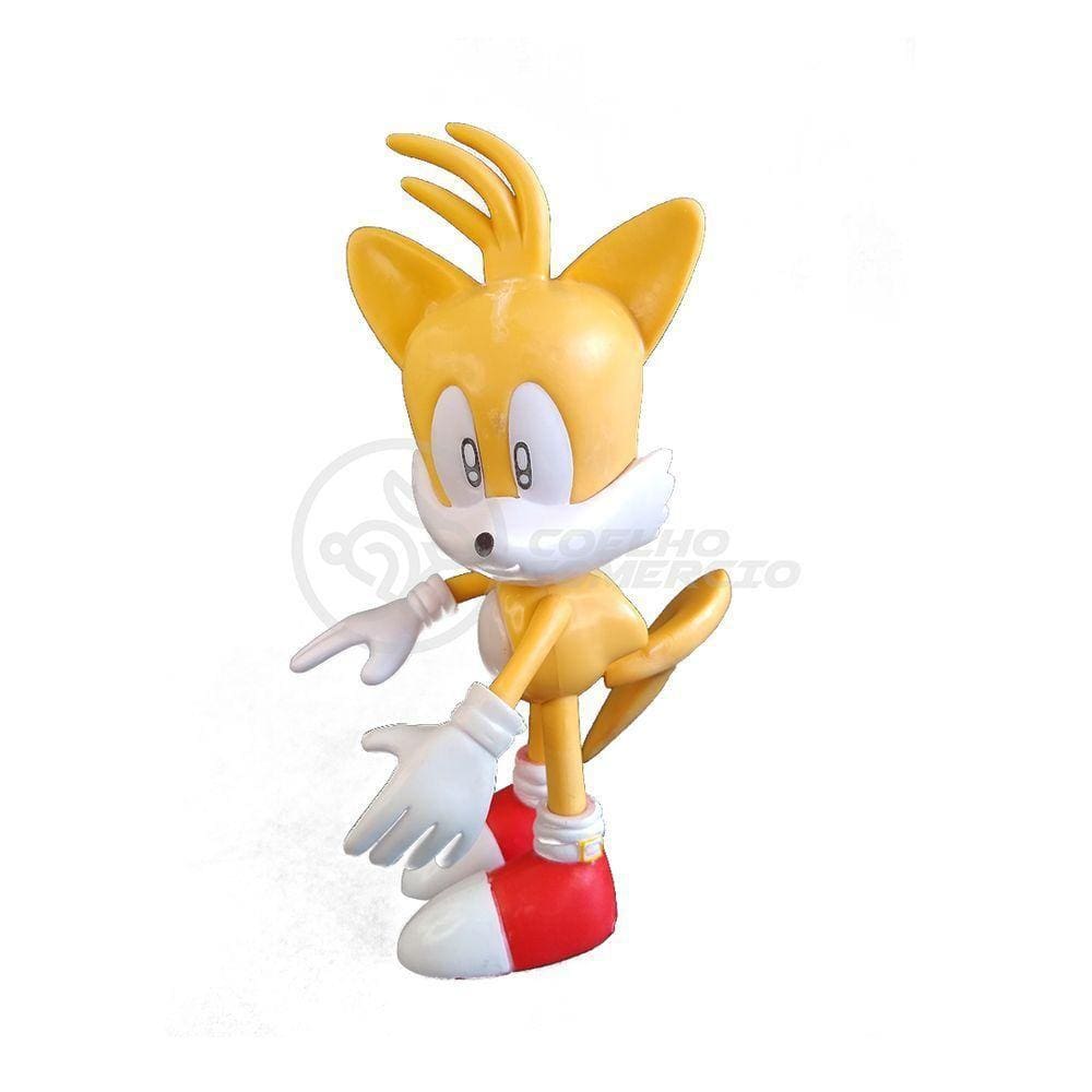 Coleção Boneco Action Figure Tails The Hedgehog Amarelo 16Cm