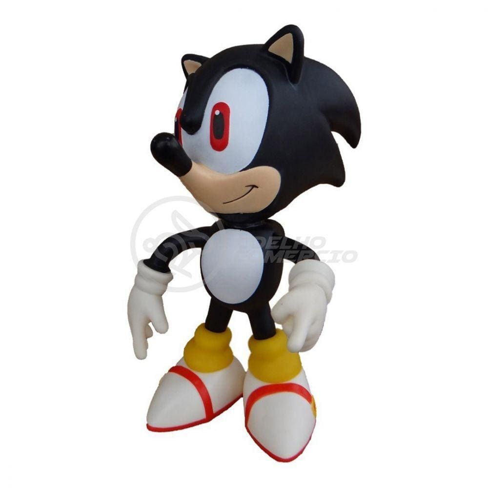 Boneco Action Figure Shadow Sonic Black Preto Articulado 23cm