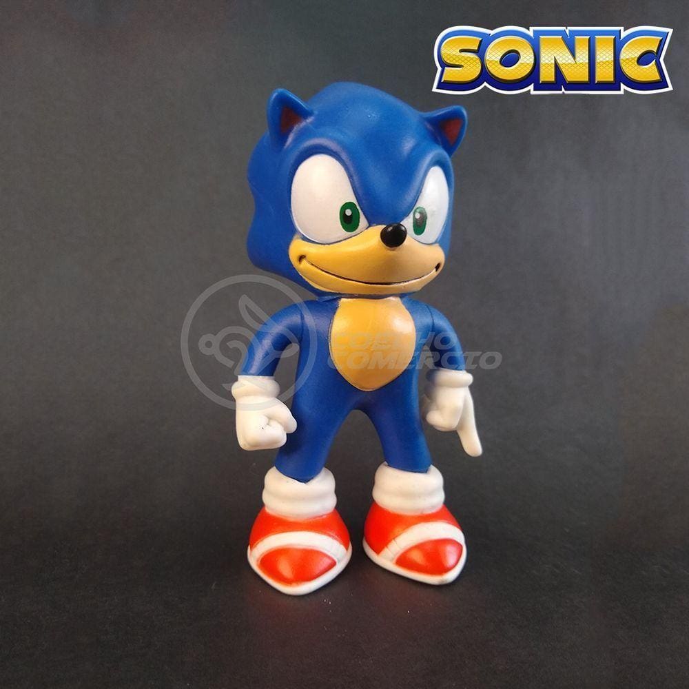 Kit Boneco Colecion. Sonic Azul Sega 15Cm + Caneca