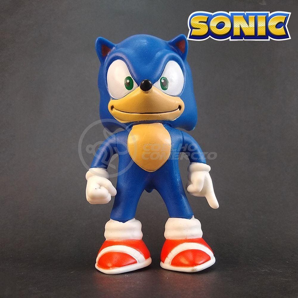 Kit Boneco Colecion. Sonic Azul Sega 15Cm + Caneca