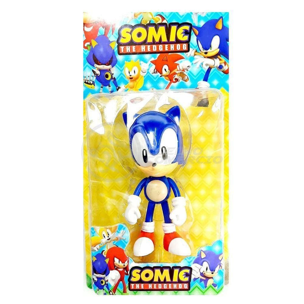 Coleção Boneco Action Figure Sonic The Hedgehog Azul 16Cm