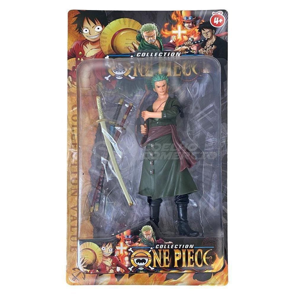Boneco Anime Action Figure One Piece 18cm - Roronoa Zoro
