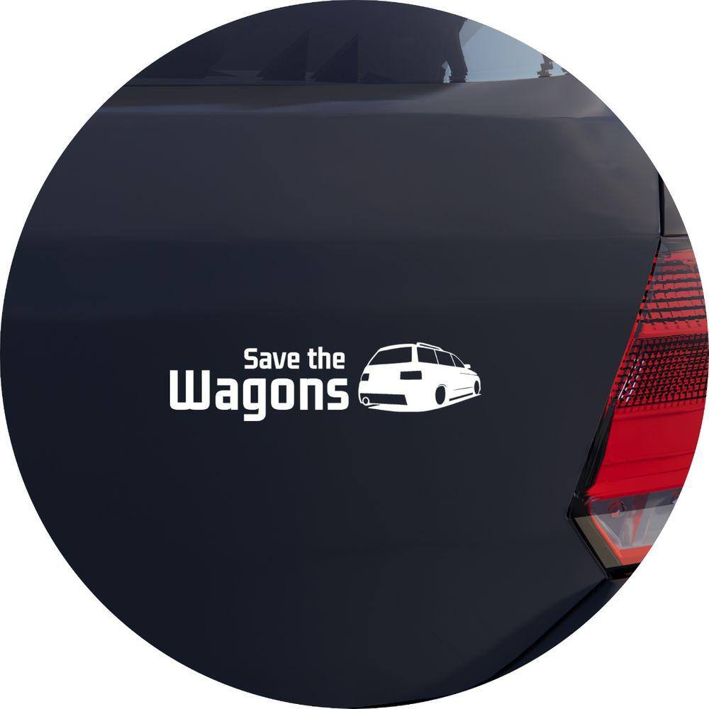 Adesivo de Carro Save the Wagons