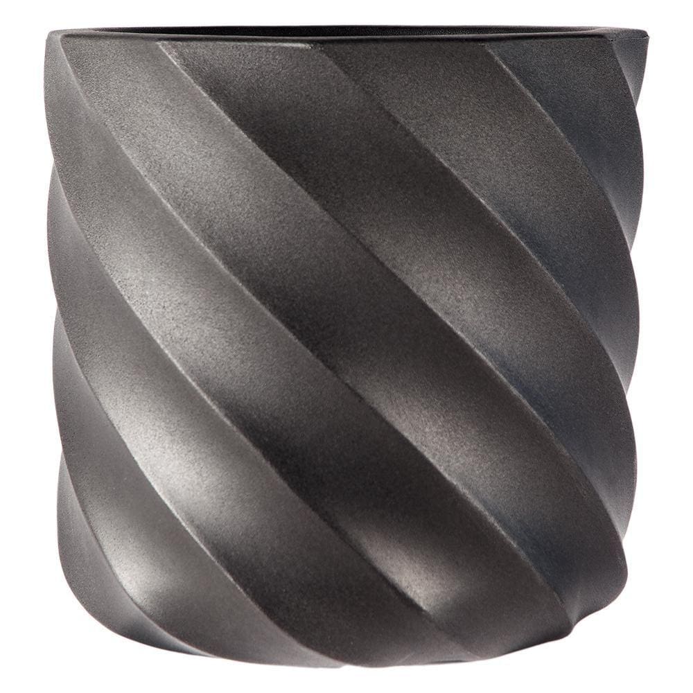 Vaso Maragogi Preto 30cm Terrano