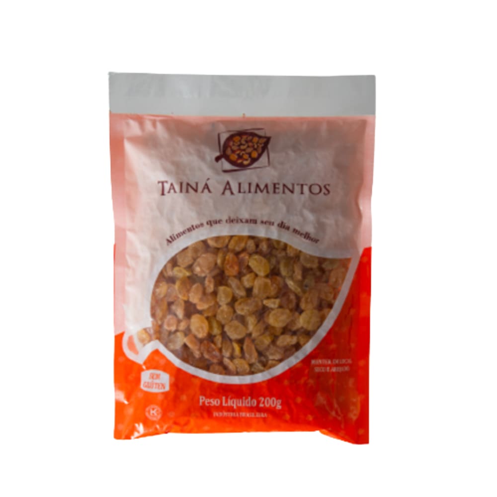Kit 2X: Uva Passa Branca Tainá Alimentos 200g
