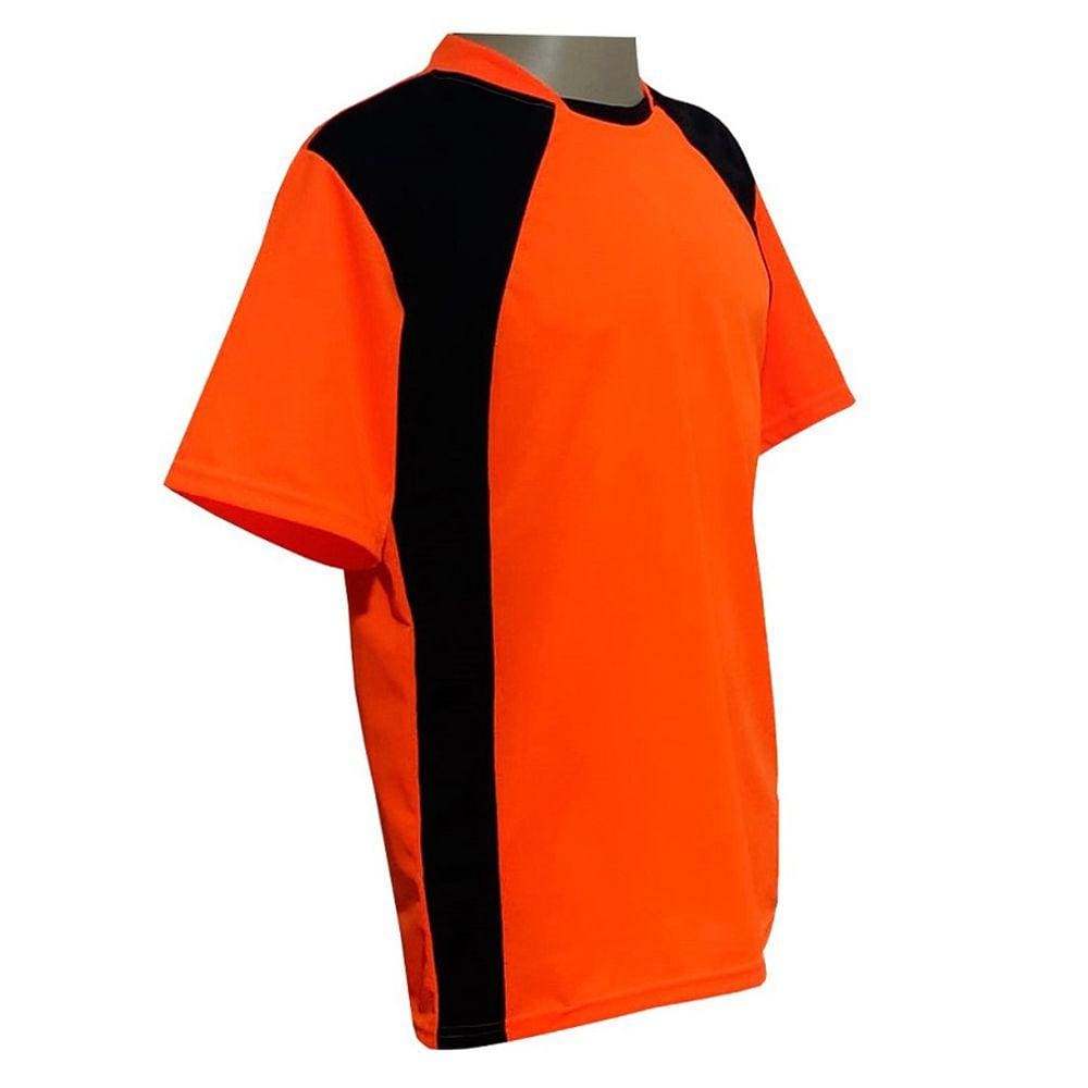 Jogo de Uniforme Completo 20+1 Laranja/Preto