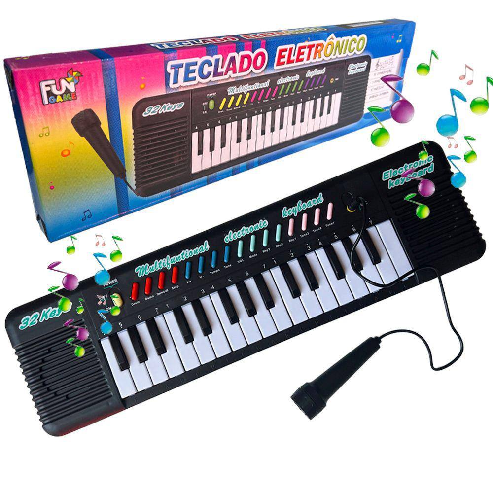 Piano Infantil Sinfonia Estilo Profissional Teclado em Promoção na