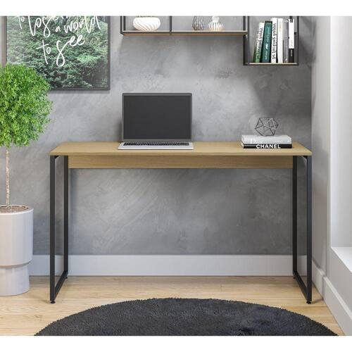 Escrivaninha 120cm Iron Espresso Móveis Avelã/Preto Menor preço em Escrivaninha 120cm Iron Espresso Móveis Avelã/Preto