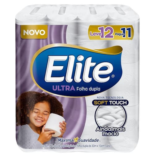 Papel Higiênico Elite Ultra Folha Dupla Leve 12 Pague 11 rolos é boa?