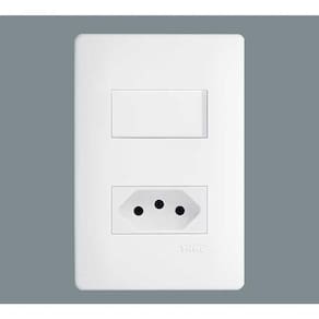 Conjunto 1 Interruptor + 1 Tomada 16a - Habitat Fame