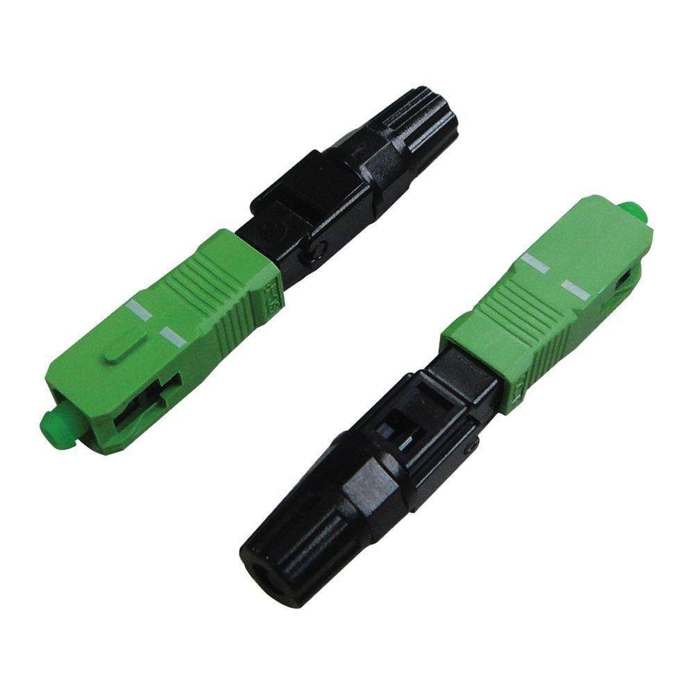 Conector Fast De Rosca Sc/Apc Verde Nklt-Nkfca.50 Embalagem