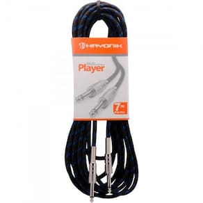 Cabo Para Instrumentos P10 X P10 7M Textil Player Preto/Azul