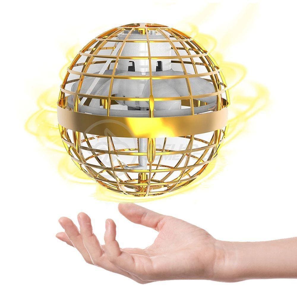 Bola Spinner Voadora Led Divertido Colorido - Amarelo