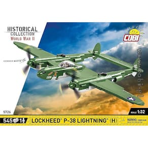 Cobi 5726 -  Aviao Militar Americano Lockheed P-38 Lightning H  Com 545 Pcs