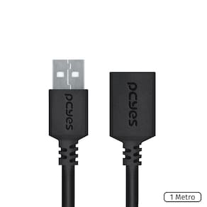 Cabo Extensor Usb A 2.0 Macho Para Usb A 2.0 Femea 28Awg Pur