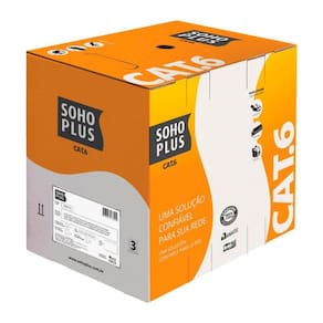 Cabo Lan U/Utp 24Awg X 4 Pares Cat.6 Cmx 305 Metros Preto 23