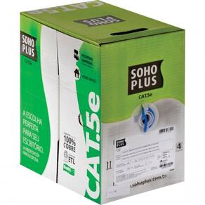 Cabo Lan U/Utp Cat.5E 24 Awg 4 Pares Cmx 305M Azul 100% Cobr