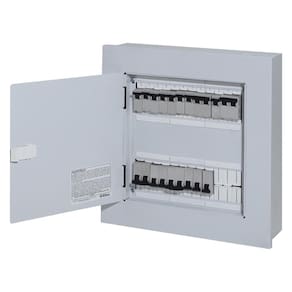Quadro dist compacto bifásico 80a 22disj din sobrepor+geral