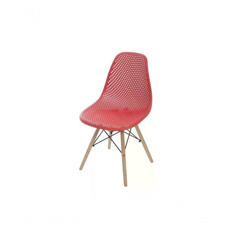 Cadeira Eiffel Colmeia - Vermelho Coral