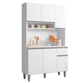 Cozinha Compacta 105Cm 6Pts 2 Nichos Márcia Branco