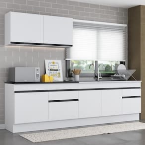 Armário De Cozinha Compacta Mp2111.964 Branco/preto