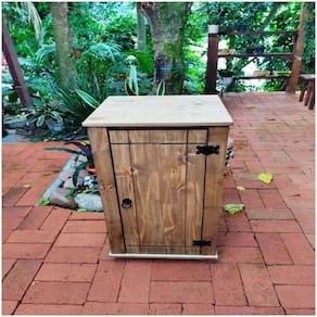 Balcão Para Bebedouro 1 Porta 84x45x42 De Madeira Maciça Móveis Rio Negrinho