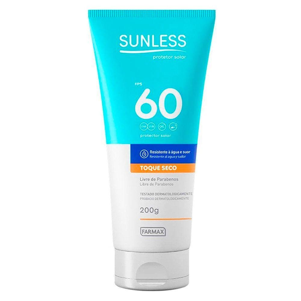 Protetor Solar Sunless Toque Seco FPS 60 200g