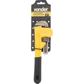 Chave Grifo Para Cano 10 Americana Aço Forjado Cabo Emborra